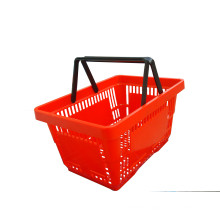 25 Liter Double Handle Plastic Supermarket Shopping Basket